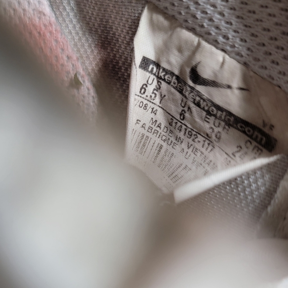 2014 Air Force One Hand Painted Red And White Theme 6.5y Size 8 Women's - Picture 4 of 12